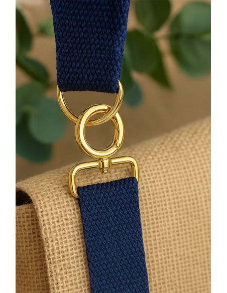 Moschettone girevole rotondo - Oro 32 x 20 mm