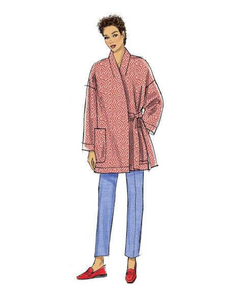 Modello di giacca, cintura e pantaloni - Vogue 9334