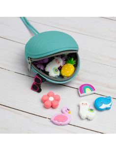 Borsa rotonda per accessori da maglia