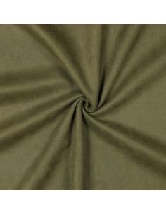 Tessuto scamosciato elasticizzato - Verde kaki chiaro