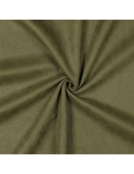 Tessuto scamosciato elasticizzato - Verde kaki chiaro