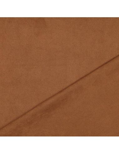 Tessuto scamosciato elasticizzato - Cammello