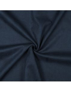 Tessuto scamosciato elasticizzato - Blu marino