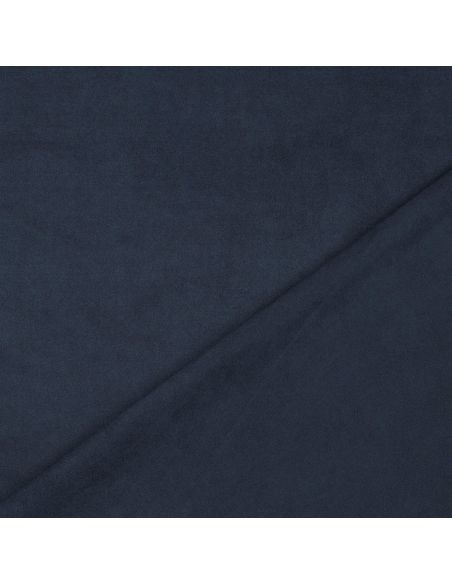 Tessuto scamosciato elasticizzato - Blu marino