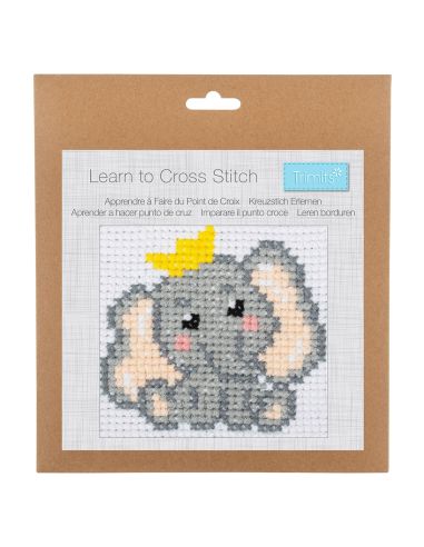 Kit punto croce contato - Elefante