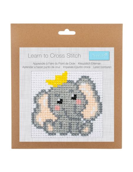 Kit punto croce contato - Elefante
