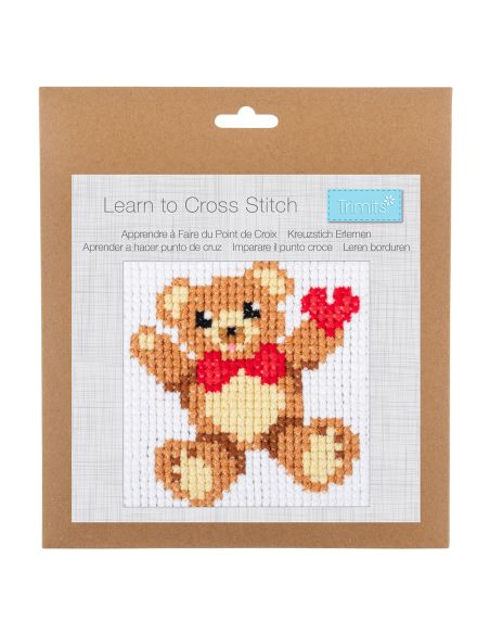 Kit punto croce contato - Orsetto di peluche