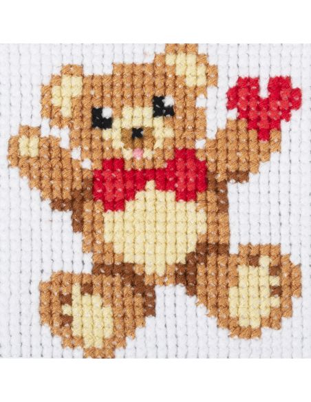 Kit punto croce contato - Orsetto di peluche