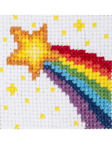 Kit punto croce contato - Arcobaleno