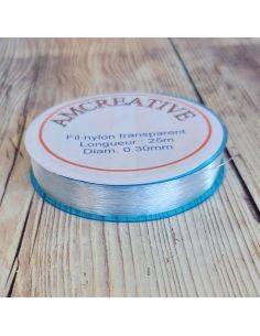 Filo di nylon per perline 0,30 mm - Trasparente