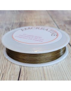 Filo metallico per perline 0,38 mm - Oro
