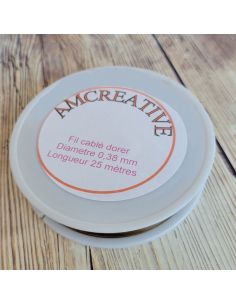 Filo metallico per perline 0,38 mm - Oro 2
