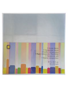 Set di 5 fogli di modello in plastica rhodoïd