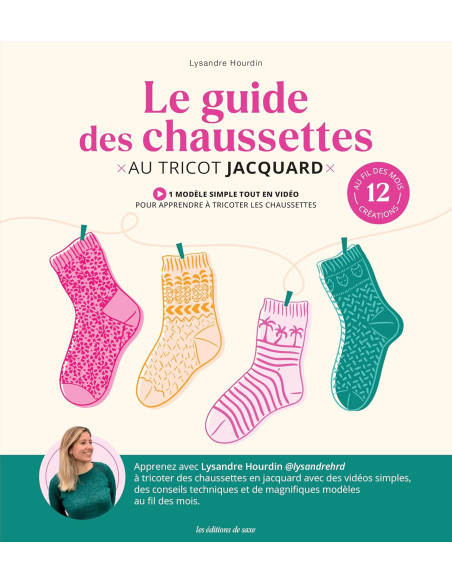 Libro la guida ai calzini a maglia jacquard