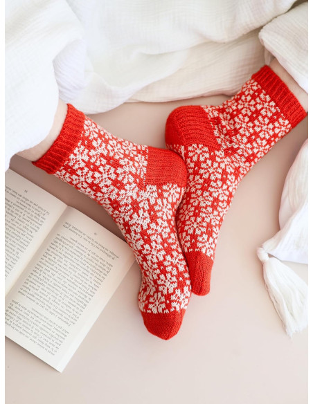 Libro la guida dei calzini a maglia jacquard