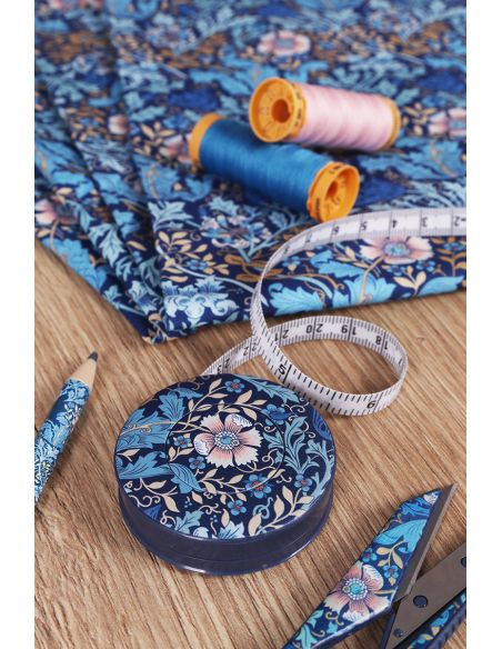 Metro a nastro avvolgibile 150 cm - Collezione fiori blu