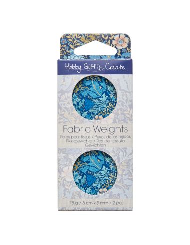 Set di 2 pesi per cartamodello - Collezione fiori blu