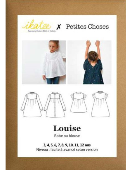 Modello di abito e camicetta Louise - Ikatee