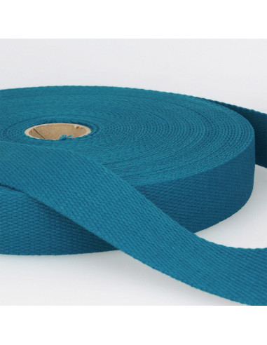 Cinghia in cotone per borse - Blu petrolio