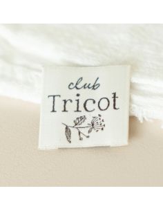 Etichetta tessuta da cucire Club maglia