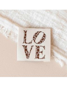 Etichetta tessuta da cucire Love