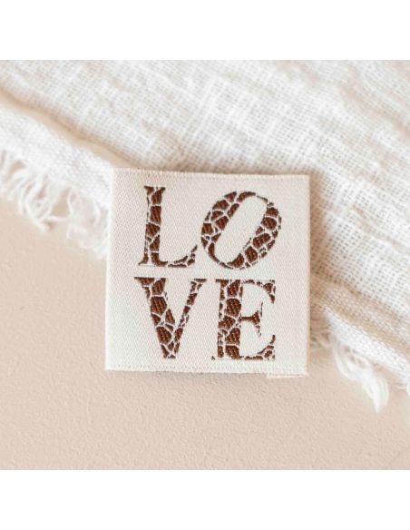 Etichetta tessuta da cucire Love