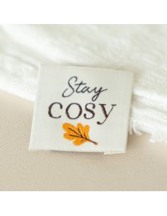 Etichetta tessuta da cucire Stay cosy