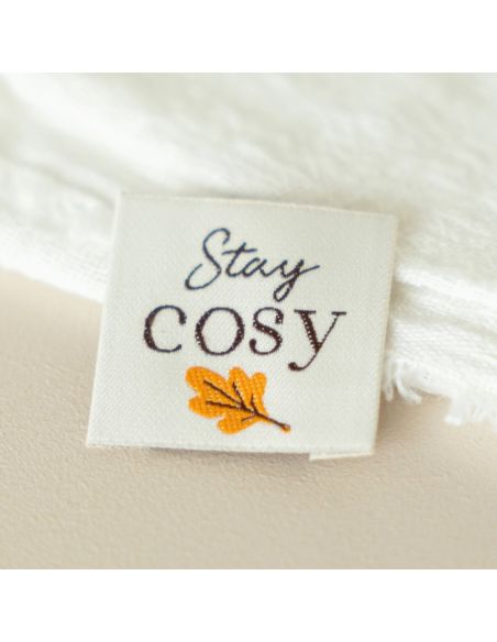Etichetta tessuta da cucire Stay cosy