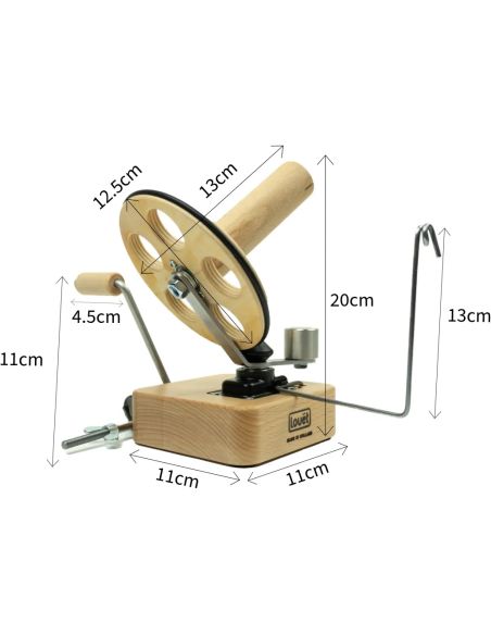 Bobinatore per lana in legno di faggio premium