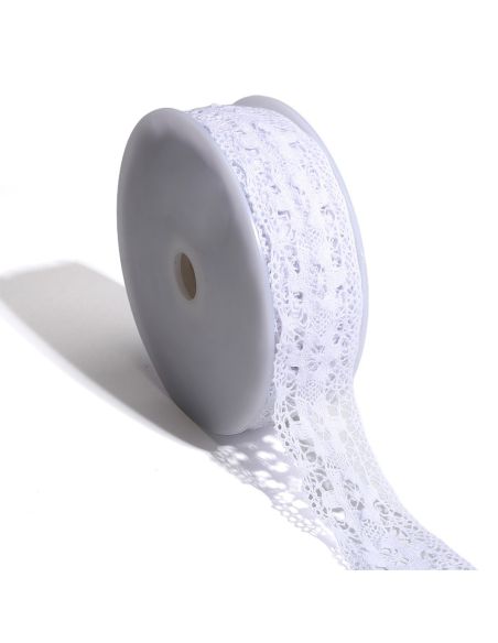 Pizzo Géraldine 38mm - Bianco