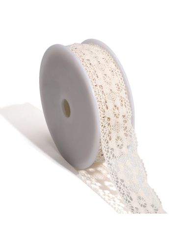 Pizzo Géraldine 38mm - Ecru