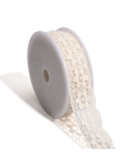 Pizzo Géraldine 38mm - Ecru