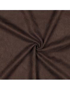 Tessuto scamosciato elasticizzato - Marrone