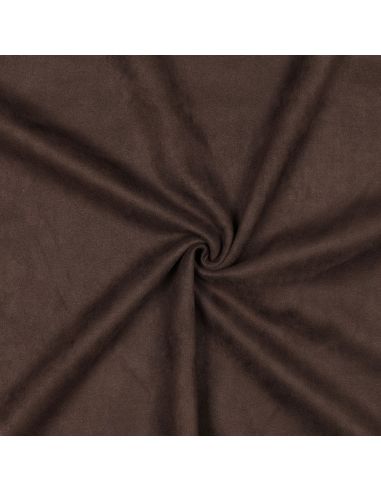 Tessuto scamosciato elasticizzato - Marrone