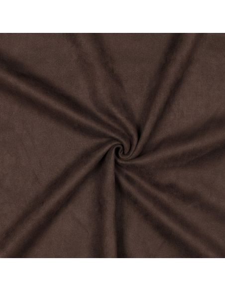 Tessuto scamosciato elasticizzato - Marrone