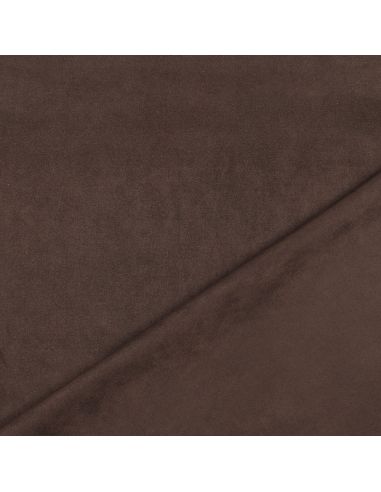 Tessuto scamosciato elasticizzato - Marrone