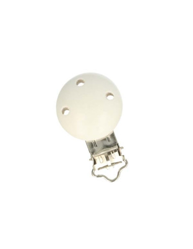 Clip attache tétine en bois