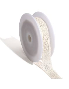 Pizzo Clémence 25mm - Ecru
