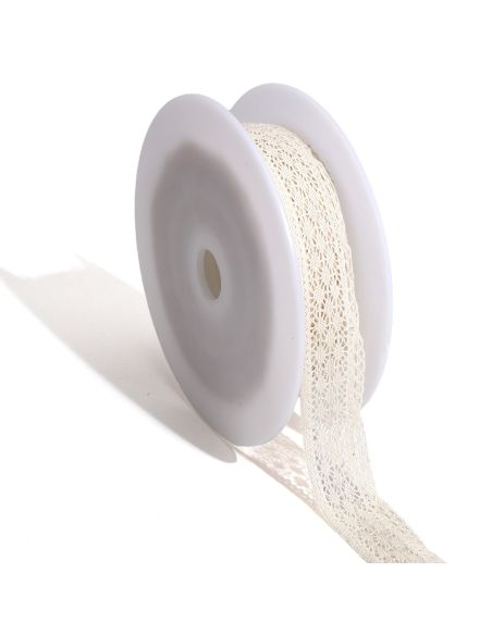 Pizzo Clémence 25mm - Ecru