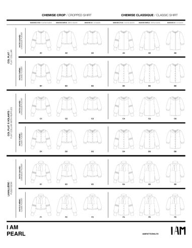 Modello di camicette e top Pearl - I am patterns