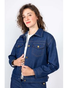 Modello di giacca in jeans e da lavoro Gold - I am patterns