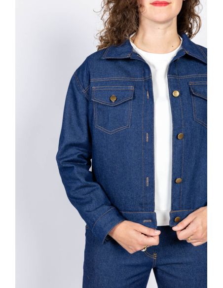 Modello di giacca in jeans e da lavoro Gold - I am patterns