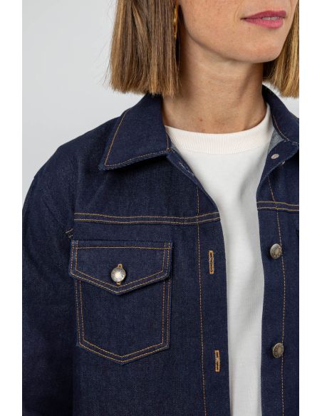 Modello di giacca in jeans e da lavoro Gold - I am patterns