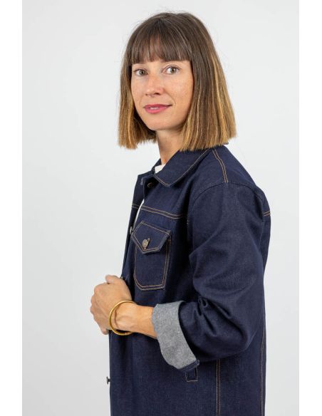 Modello di giacca in jeans e da lavoro Gold - I am patterns