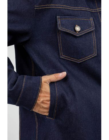 Modello di giacca in jeans e da lavoro Gold - I am patterns