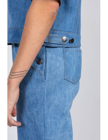 Modello di giacca in jeans e da lavoro Gold - I am patterns