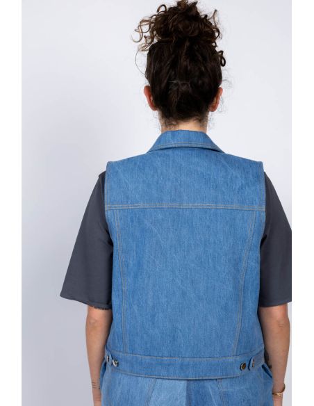Modello di giacca in jeans e da lavoro Gold - I am patterns