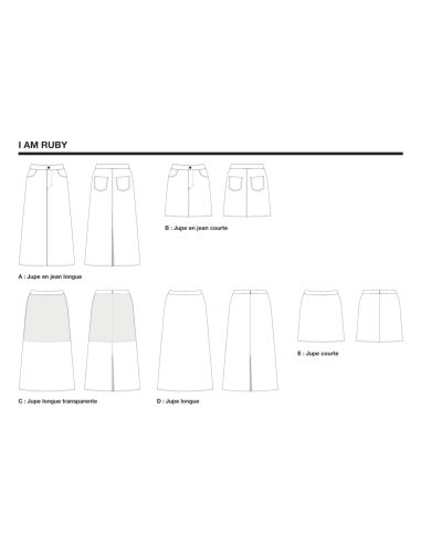 Modello di gonne Ruby - I am patterns