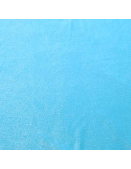 Tessuto velluto elasticizzato - Blu acqua