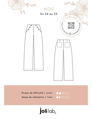 Modello di pantaloni Noé - Joli Lab